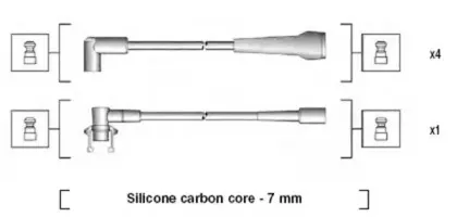 941145200717 MAGNETI MARELLI Комплект проводов зажигания