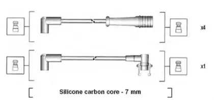 941145440741 MAGNETI MARELLI Комплект проводов зажигания