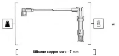 941175210761 MAGNETI MARELLI Комплект проводов зажигания