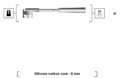941185140772 MAGNETI MARELLI Комплект проводов зажигания