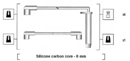 941185180776 MAGNETI MARELLI Комплект проводов зажигания