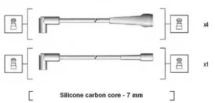 941215060791 MAGNETI MARELLI Комплект проводов зажигания