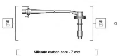 941215240807 MAGNETI MARELLI Комплект проводов зажигания