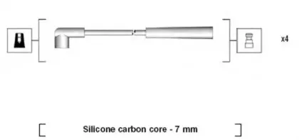 941295120883 MAGNETI MARELLI Комплект проводов зажигания