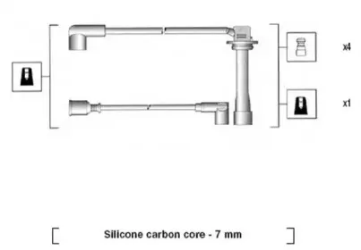 941325010895 MAGNETI MARELLI Комплект проводов зажигания