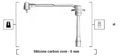 941335020908 MAGNETI MARELLI Комплект проводов зажигания
