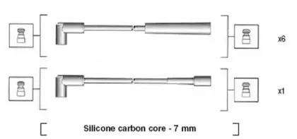 941425010939 MAGNETI MARELLI Комплект проводов зажигания