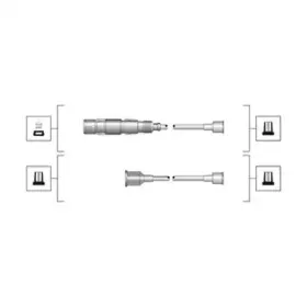 941319170036 MAGNETI MARELLI Комплект проводов зажигания