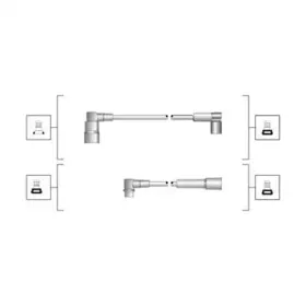 941319170056 MAGNETI MARELLI Комплект проводов зажигания