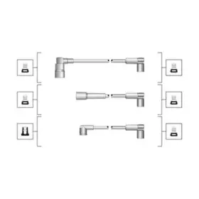 941319170080 MAGNETI MARELLI Комплект проводов зажигания