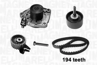 341404050001 MAGNETI MARELLI Водяной насос + комплект зубчатого ремня