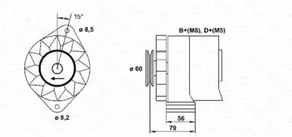944356679010 MAGNETI MARELLI Генератор