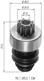 940113020007 MAGNETI MARELLI Ведущая шестерня, стартер