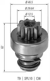 940113020096 MAGNETI MARELLI Ведущая шестерня, стартер