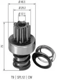 940113020118 MAGNETI MARELLI Ведущая шестерня, стартер