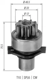 940113020142 MAGNETI MARELLI Ведущая шестерня, стартер