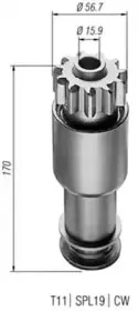 940113020159 MAGNETI MARELLI Ведущая шестерня, стартер