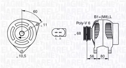 063535150440 MAGNETI MARELLI Генератор