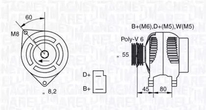 063321042010 MAGNETI MARELLI Генератор