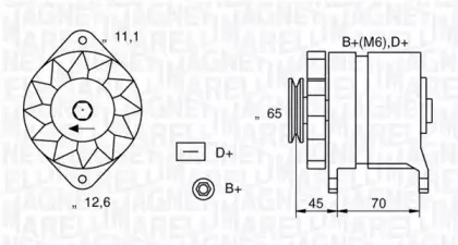 063321152010 MAGNETI MARELLI Генератор