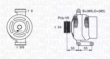 063377019010 MAGNETI MARELLI Генератор
