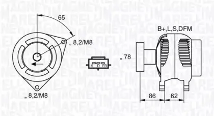 063377414010 MAGNETI MARELLI Генератор