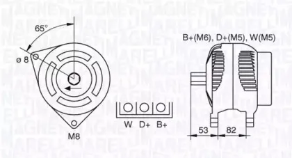 063377463010 MAGNETI MARELLI Генератор