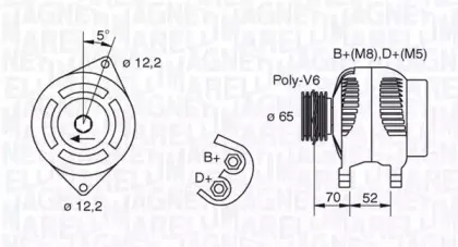 063321402010 MAGNETI MARELLI Генератор