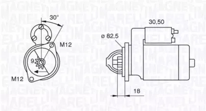 063521101060 MAGNETI MARELLI Стартер