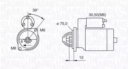063522607010 MAGNETI MARELLI Стартер