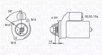 063223085010 MAGNETI MARELLI Стартер