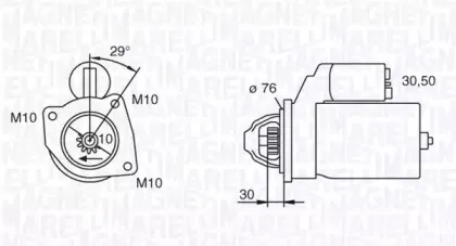 063280010010 MAGNETI MARELLI Стартер