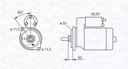 063280050010 MAGNETI MARELLI Стартер