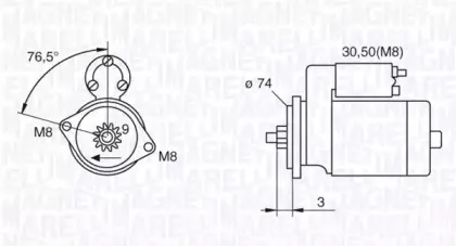063280052010 MAGNETI MARELLI Стартер