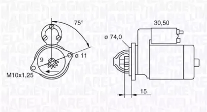 063280054010 MAGNETI MARELLI Стартер