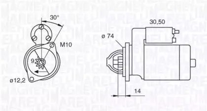 063280055010 MAGNETI MARELLI Стартер