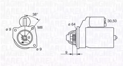 063102018010 MAGNETI MARELLI Стартер