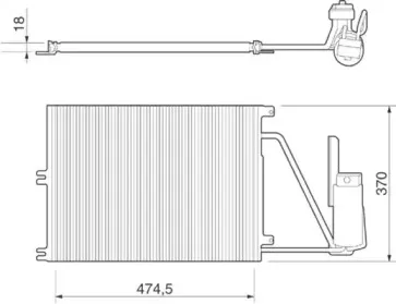 350203220000 MAGNETI MARELLI Конденсатор, кондиционер