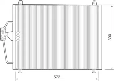350203222000 MAGNETI MARELLI Конденсатор, кондиционер