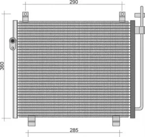 350203246000 MAGNETI MARELLI Конденсатор, кондиционер