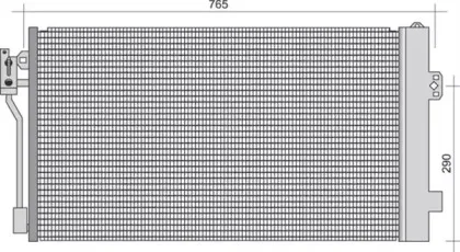 350203251000 MAGNETI MARELLI Конденсатор, кондиционер