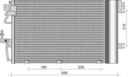 350203255000 MAGNETI MARELLI Конденсатор, кондиционер