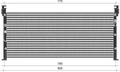 350203265000 MAGNETI MARELLI Конденсатор, кондиционер