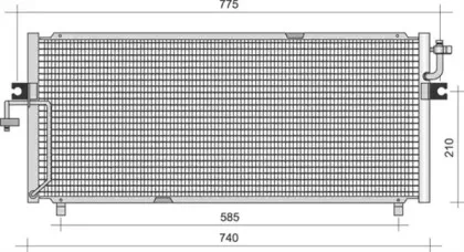 350203333000 MAGNETI MARELLI Конденсатор, кондиционер