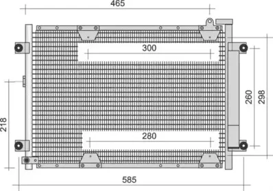 350203353000 MAGNETI MARELLI Конденсатор, кондиционер