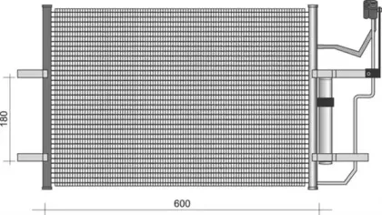 350203355000 MAGNETI MARELLI Конденсатор, кондиционер