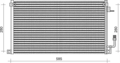 350203367000 MAGNETI MARELLI Конденсатор, кондиционер
