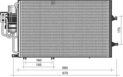 350203372000 MAGNETI MARELLI Конденсатор, кондиционер