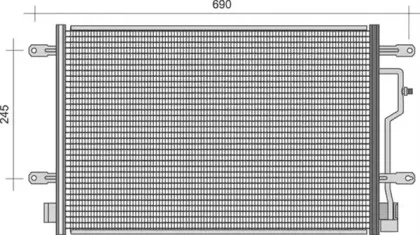 350203376000 MAGNETI MARELLI Конденсатор, кондиционер