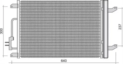 350203389000 MAGNETI MARELLI Конденсатор, кондиционер